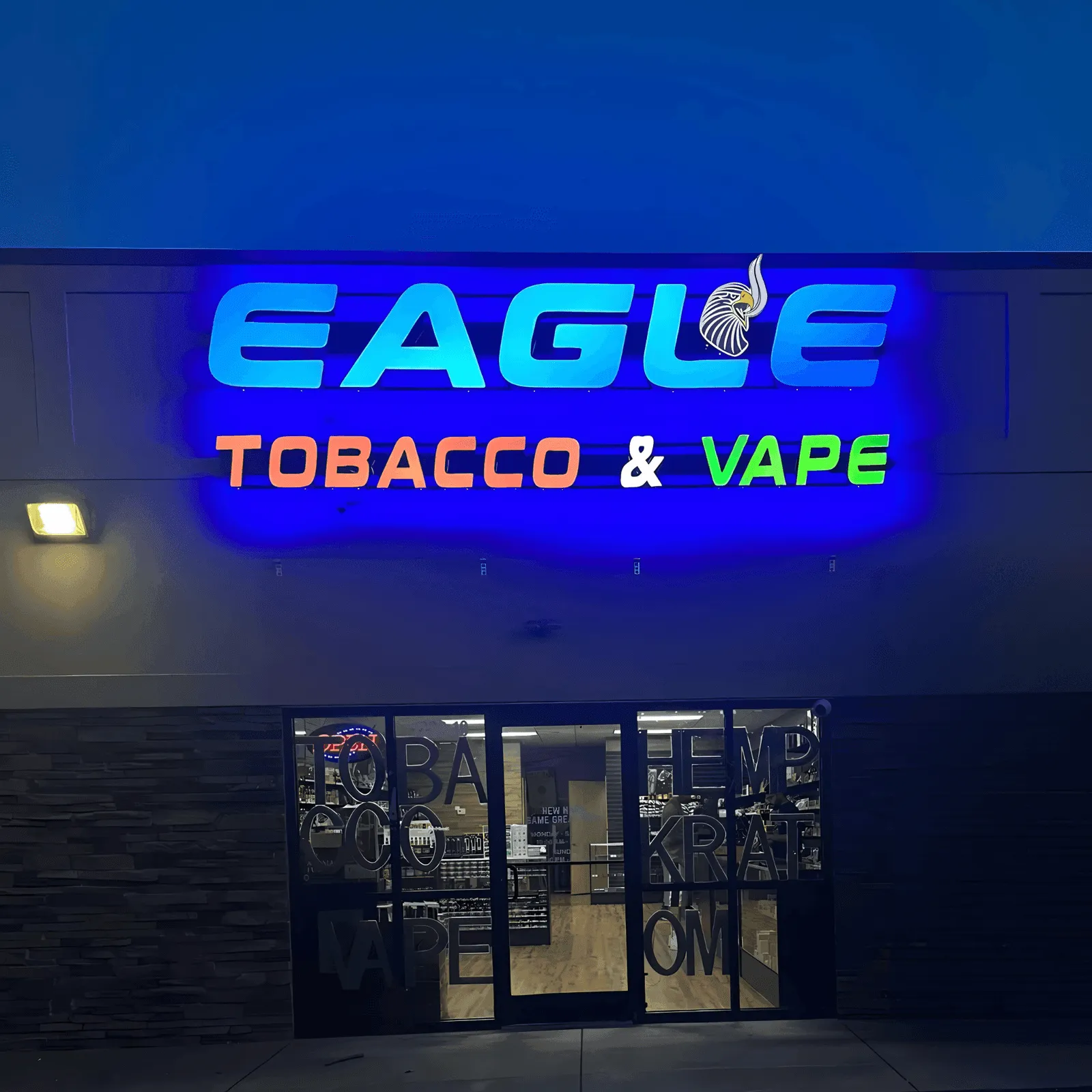 Illuminated exterior signage